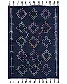 Rug CORUM Black 160 x 230 cm Cotton