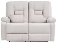 Sofa Set elektrisch verstellbar 6-Sitzer BERGEN mit USB-Anschluss Samtstoff Hellbeige_1064827