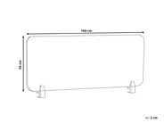 Desk Screen SPLIT 160 x 50 cm Off-White_1015210