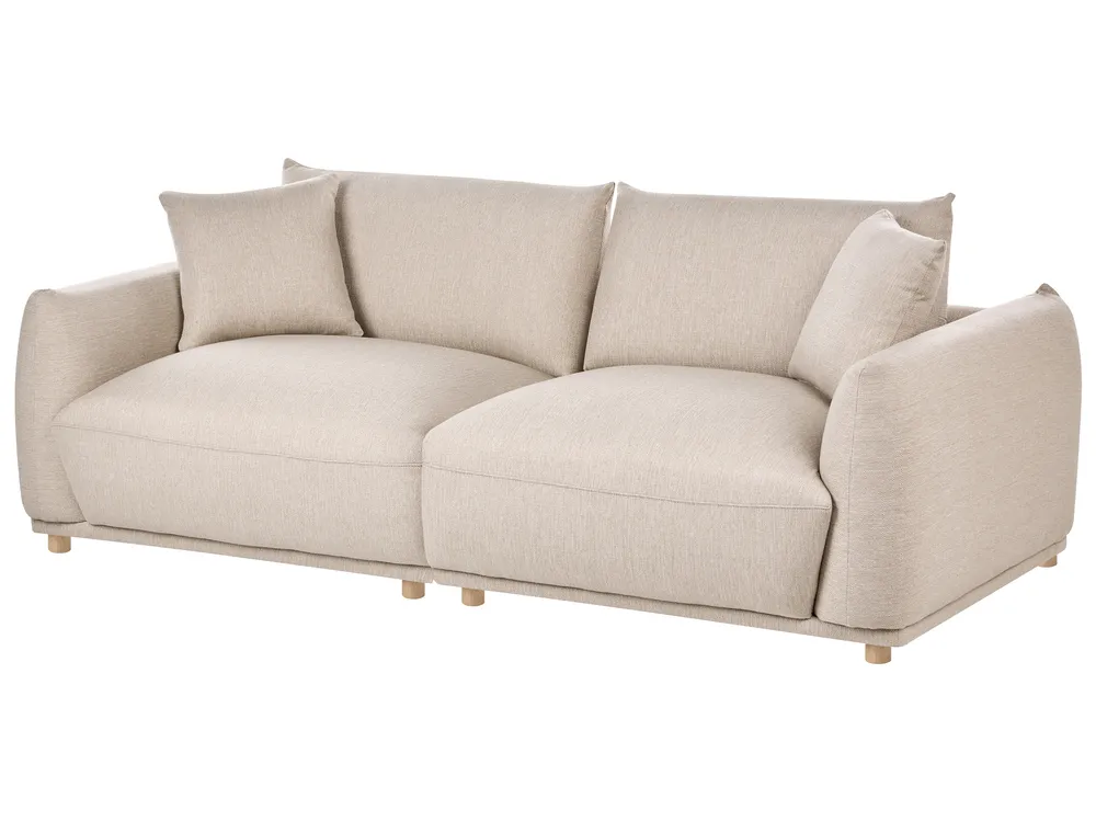 Sofa 3-Sitzer JUBEK Stoff Beige_1074644