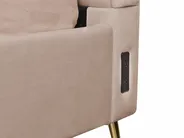Bed Velvet MIRIBEL 180 x 200 cm (EU Super King) Taupe_870594