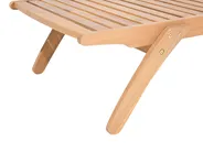 Sonnenliege CESANA mit Relaxfunktion Akazienholz Hellbraun_691172