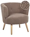 Sessel ODENZEN Bouclé Braun