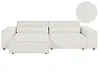 Modul Ecksofa 3-Sitzer HELLNAR Bouclé Cremeweiß rechtsseitig