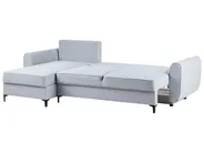 Corner Sofa Bed 3 Seater SIMRIS with Storage Fabric Light Blue Right Hand_950976