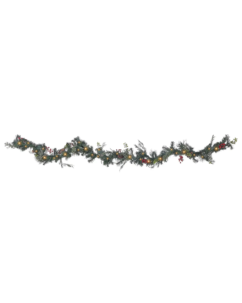 Weihnachtsgirlande LED ELBRUS 270 cm Grün
