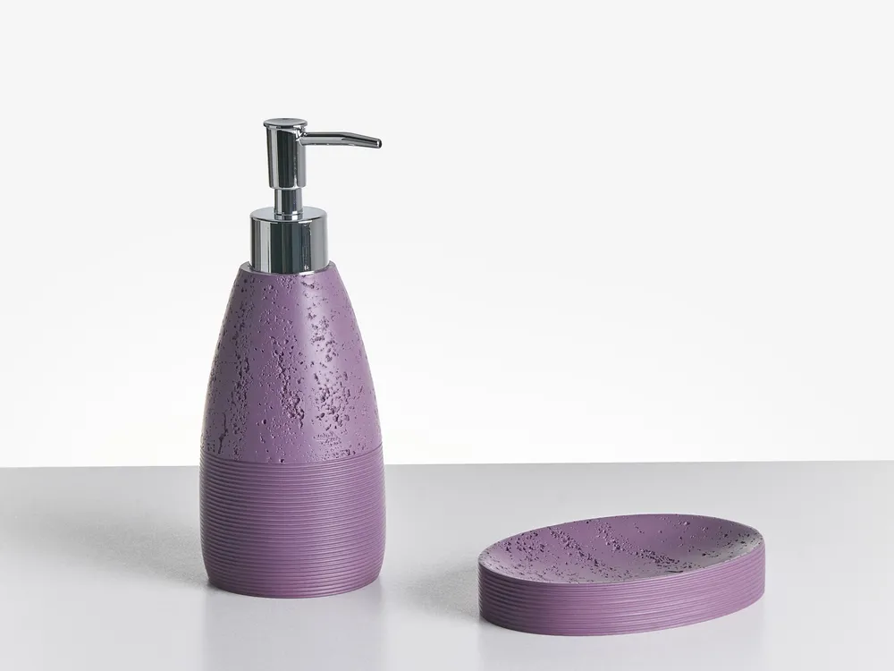 5-Piece Bathroom Accessories Set YARAPA Purple_996859