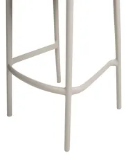 Set of 2 Garden Bar Chairs PORANO Beige_1000500