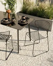 Gartenstuhl 2er Set PISTOIA Metall Schwarz_1049357