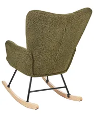 Schaukelsessel OULU Bouclé Dunkelgrün_914743