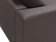 Corner Sofa 4 Seater OSLO Leather Brown Right Hand_693530