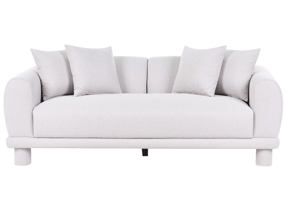 Sofa 3 Seater PORI Fabric Light Grey