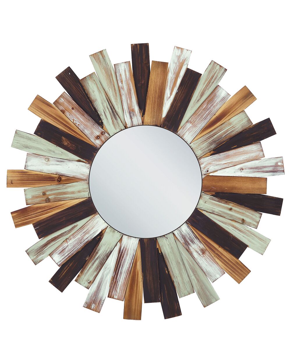 Wall Mirror TAMPICO 75 cm 75 cm Fir Wood Multicolour
