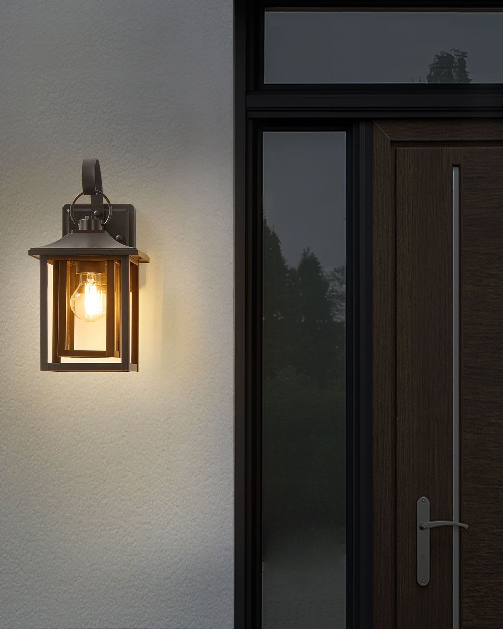 Outdoor Wall Light ALMOND Black