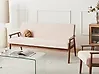 Sofa 3-Sitzer ESRUM Bouclé Dunkelbraun / Beige