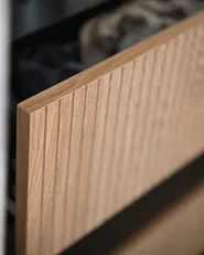 Kommode mit 4 Schubladen BLYTHE Naturfarbene Esche Schwarz_1056553