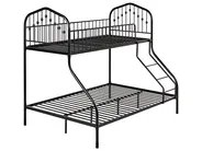 Bunk Bed Metal CHAMONIX 90/140 x 200 cm Black_976758