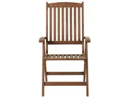Bistro Set inkl. Kissen klappbar AMANTEA Akazienholz Blau_880294