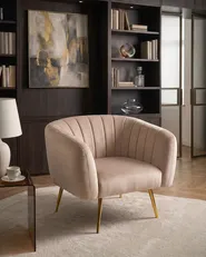 Sessel LACONIA Samtstoff Taupe_1082336