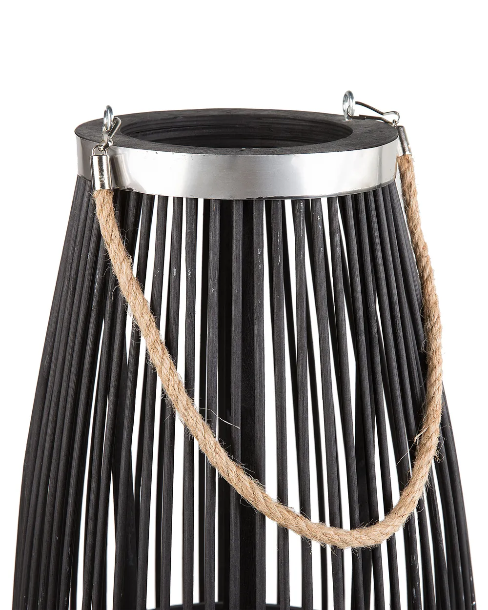 Laterne TAHITI 84 cm Bambus Schwarz_734288