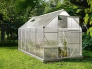 Garden Greenhouse APULIA 190 cm 315 cm Silver_1005309