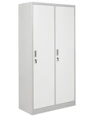 Double Door Storage Locker ATHLETE Metal Grey/ White_1011849