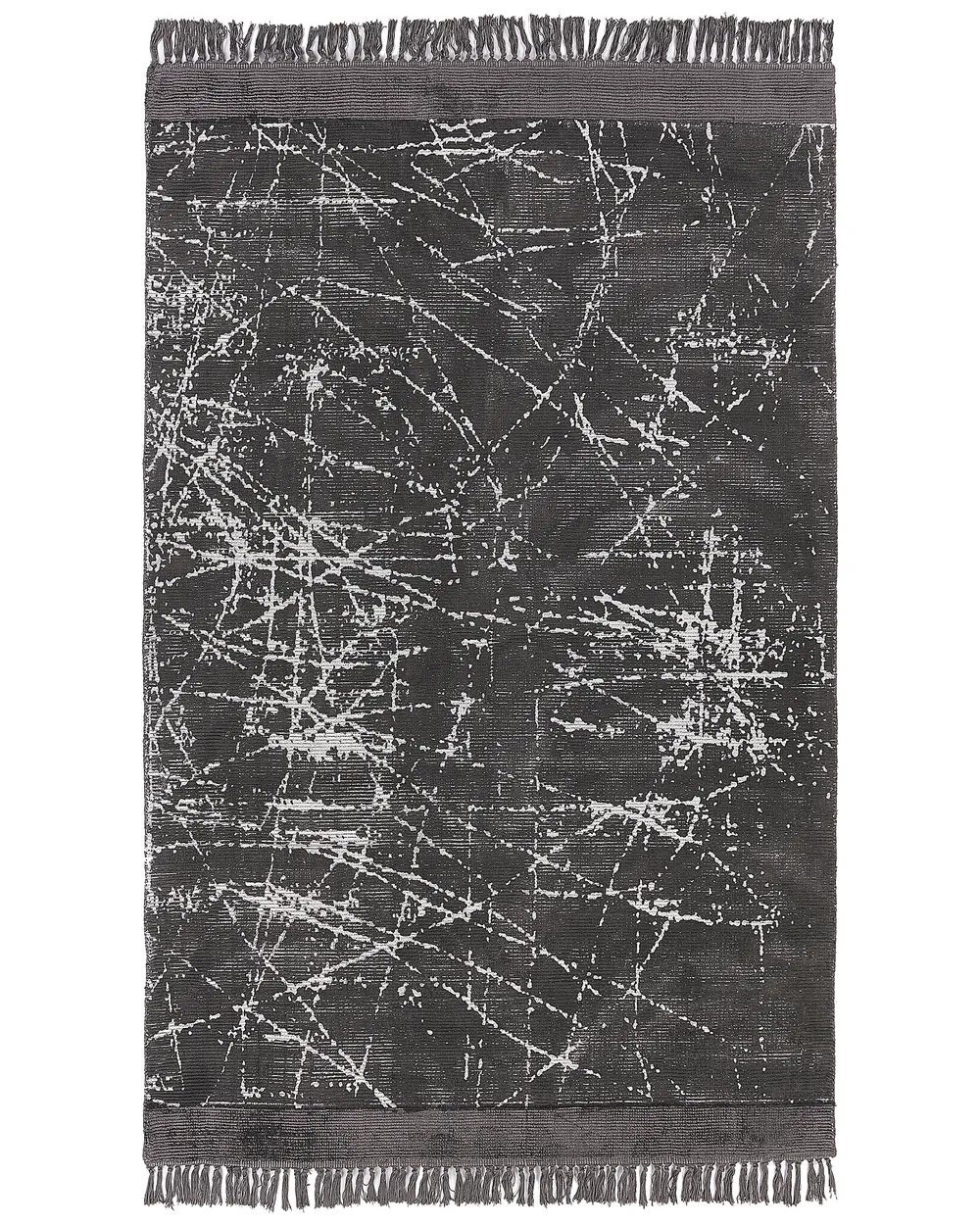 Teppich HANLI Dunkelgrau 160 x 230 cm Viskose