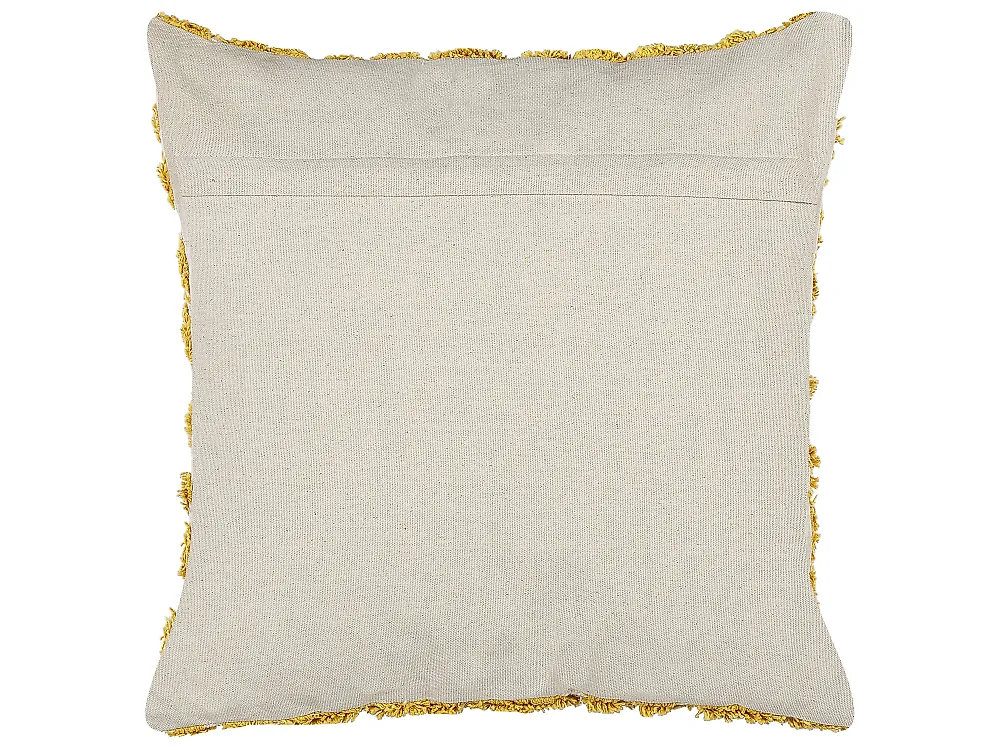 Dekokissen 2er Set ALCEA 45 x 45 cm Baumwolle Gelb Geometrisches Muster_835167