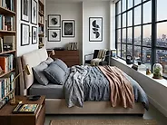 Bett mit Lattenrost Stoff BELFORT 140 x 200 cm Hellbeige_1171221