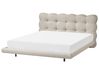 Bett mit Lattenrost Stoff SOULISSE 160 x 200 cm Beige