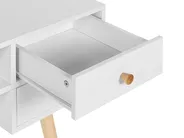 Schreibtisch LEVIN 110 cm 55 cm mit Schubladen Weiß_800479