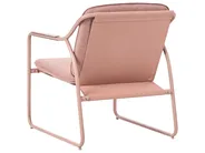 Garden Lounge Set with Table 4 Seater CALASCIO Metal Brown_1071481