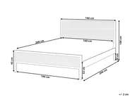 Bett mit Lattenrost Kiefernholz SALERNAS 160 x 200 cm Hellbraun_977058