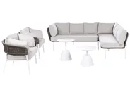 Gartensofa Set 7-Sitzer ROBELLA mit Tischen Beige_1049707