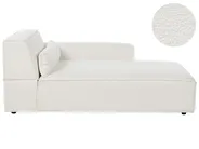 Left-Hand Chaise Longue HELLNAR Boucle Off-White_911247