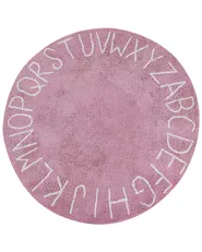 Kinderteppich VURGUN Rosa ø 120 cm Baumwolle_907227
