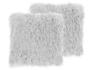 Dekokissen 2er Set CIDE 45 x 45 cm Hellgrau Ohne Muster_801715