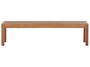 Garden Bench with Cushion MONSANO 170 cm Eucalyptus Wood Beige_1120124