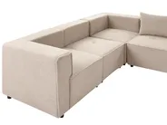 U-förmiges Modulsofa 8-Sitzer AXEBO Bouclé Beige_1077294