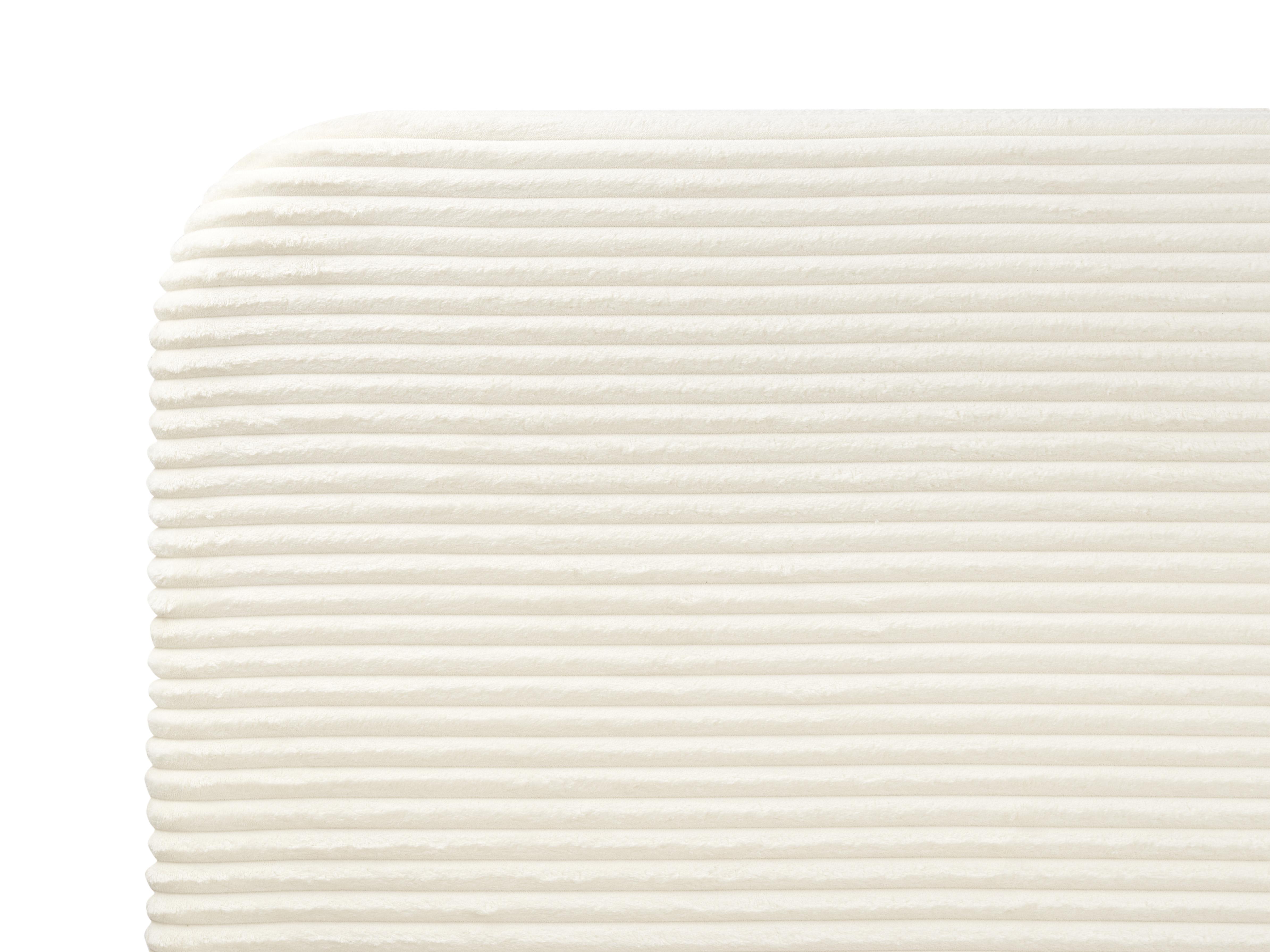 Bed Corduroy FLAYAT 140 x 200 cm (EU Double) Off-White_967646