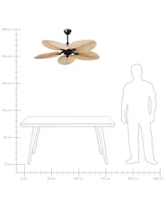 Deckenventilator MAMMOTH mit Fernbedienung Naturfarben_1032608