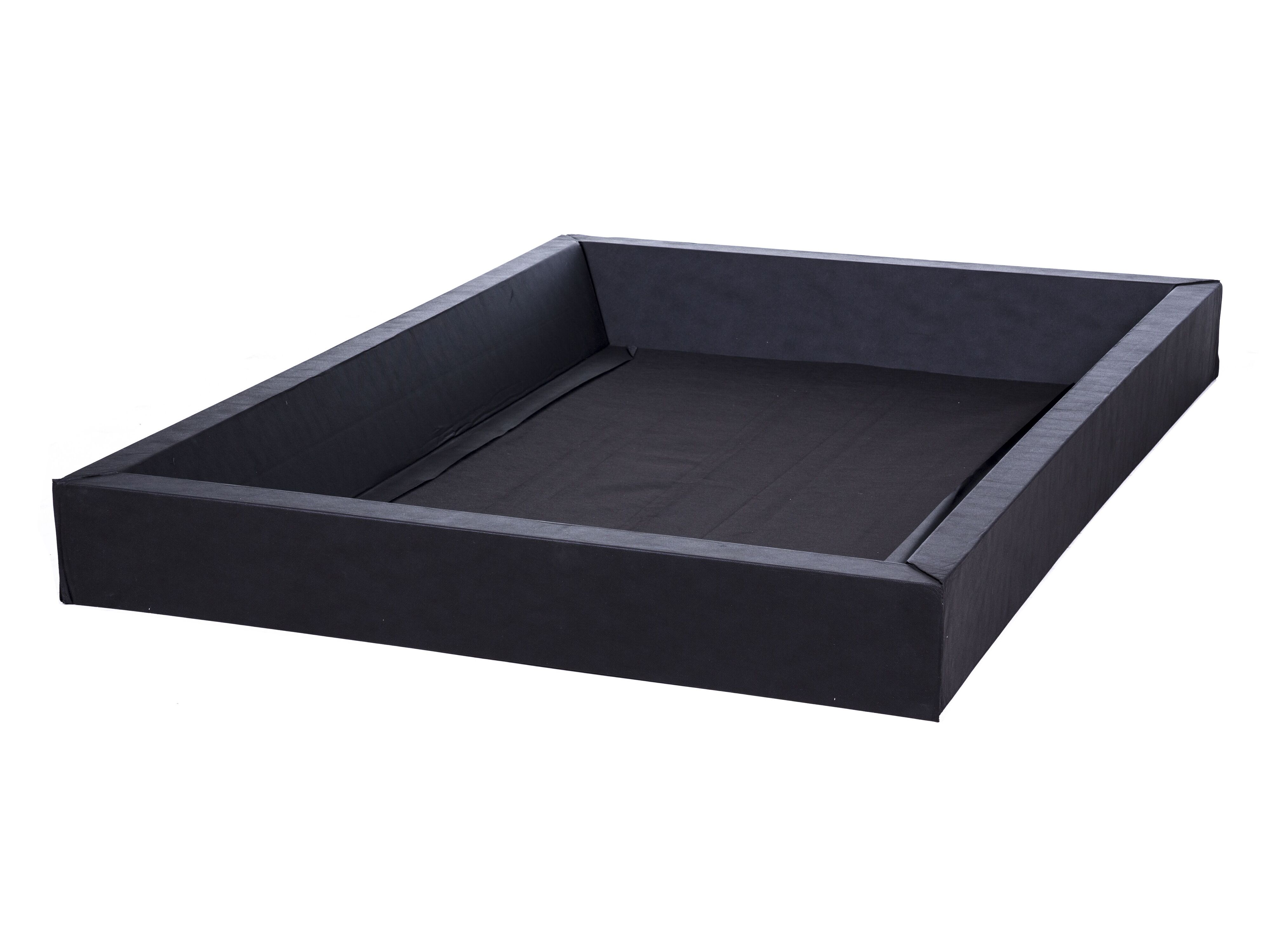 Waterbed Faux Linen LAVARDENS 160 x 200 cm (EU King Size) Taupe_971086