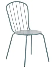 Gartenstuhl 4er Set CALVI Metall Hellblau_815609