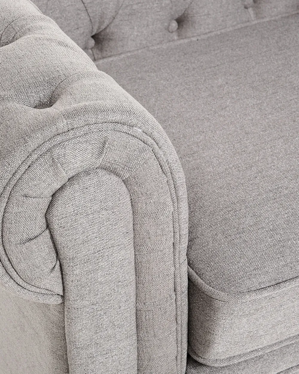 Armchair CHESTERFIELD Fabric Light Grey_675644