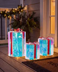 Outdoor Decoration LED GRIMSEY 30/20/10 cm Christmas Gifts Multicolour_1118476