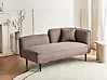 Rechtsseitige Chaiselongue CHEVANNES Stoff Braun