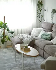 Rug GESI II Light Grey 200 x 300 cm Viscose_863490