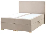 Kontinentalna postelja s prostorom za shranjevanje MAJOR Siva bež barva 120 x 200 cm_1028107