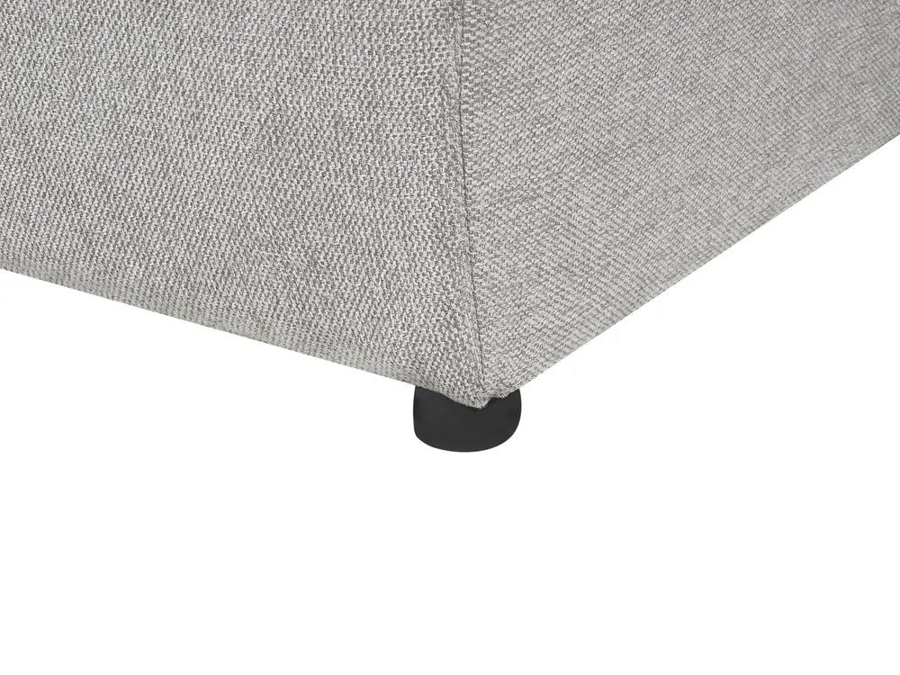 Corner Sofa Bed 3 Seater LUSPA with Storage Fabric Light Grey Right Hand_901016