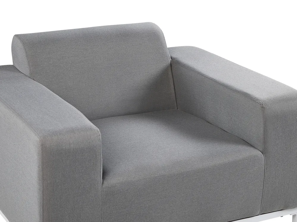 Lounge Set mit Tisch 5-Sitzer ROVIGO Grau_784935